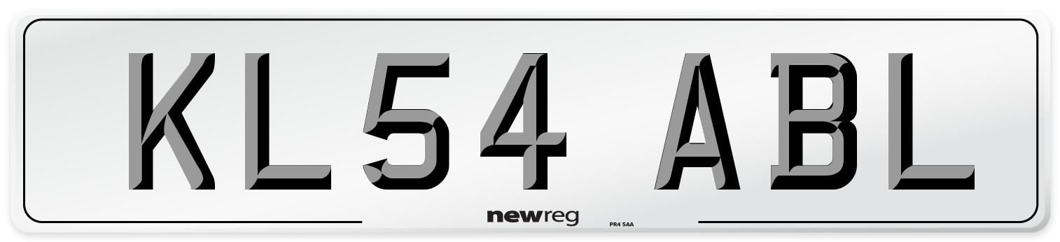 KL54 ABL Number Plate from New Reg